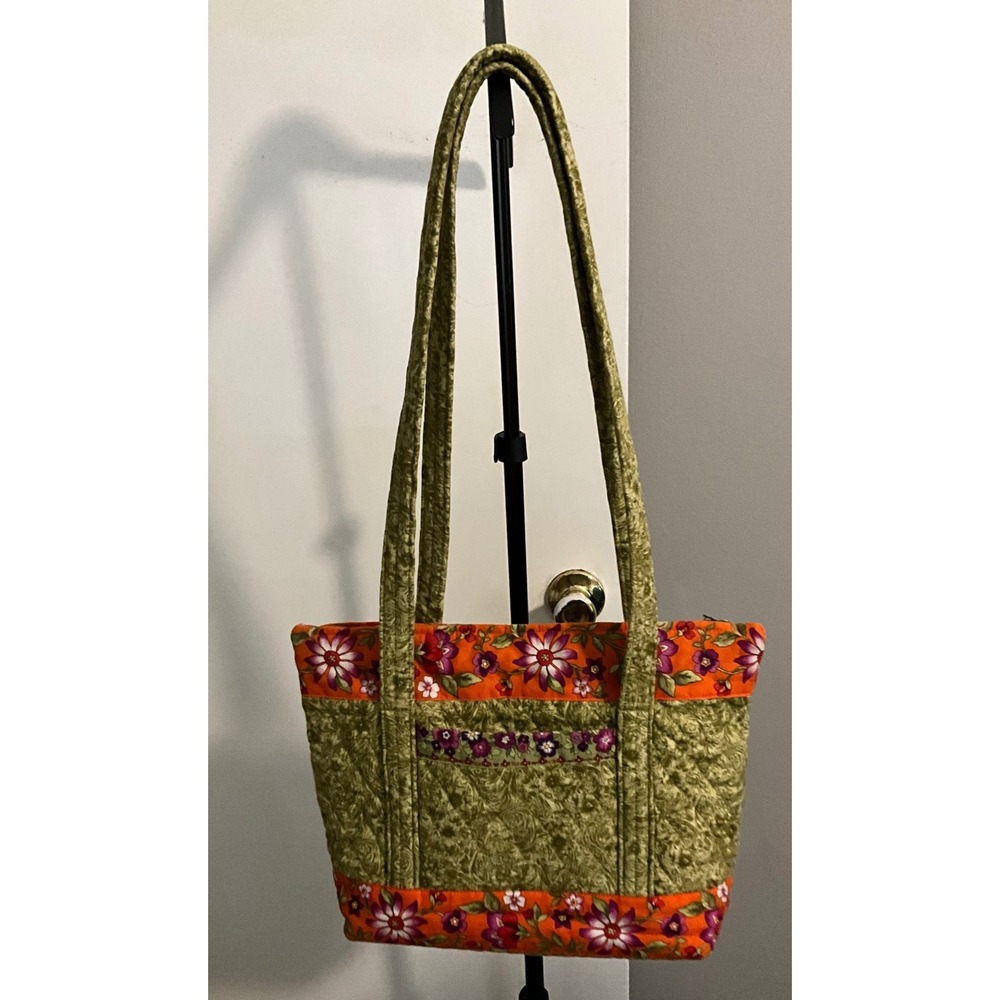 Mason Originals Floral Quilted Shoulder Bag Cottagecore Coquette Tote